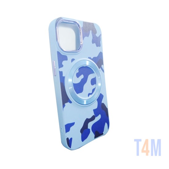 Designer Magnetic Case for iPhone 14 Blue